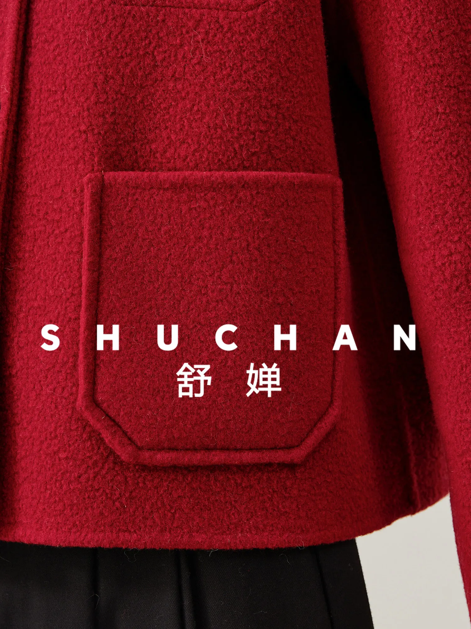 Lekki i wyrafinowany temperament, klasyczna wełniana kurtka z okrągłym dekoltem, krótka, delikatna wełniana kurtka damska.