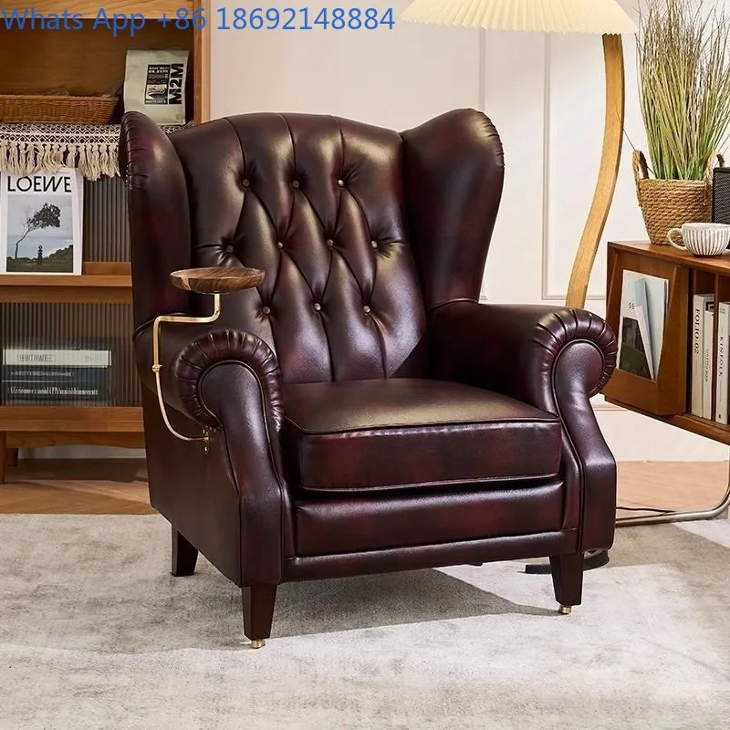 

Chair Italian Style Single Sofa American Style Living Room Hotel Bedroom Leisure Reception Tiger Sofa Chair
