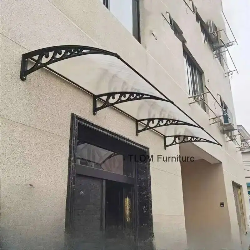 Creative Aluminum Alloy Awning for Courtyard Rainproof and Sun Shade Awnings Modern Multifunctional Outdoor Awning for Company