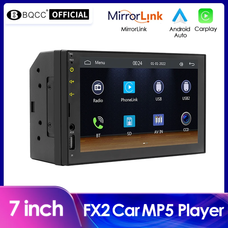 

BQCC Car Radio 7" HD Autoradio Multimedia Player 2DIN Touch Screen Auto audio Car Stereo MP5 Bluetooth USB FM Camera