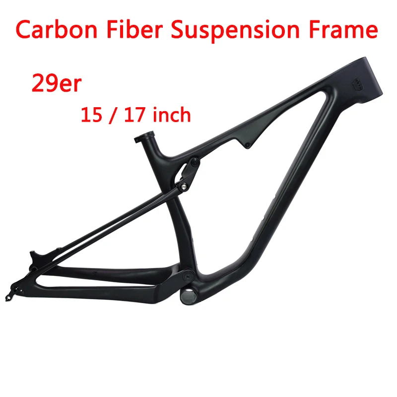 New All-Terrain Cross Mountain Down Hill Bike Fully Suspension Carbon Fiber Bicycle Frame Thru Axle MTB 29er 148x12mm