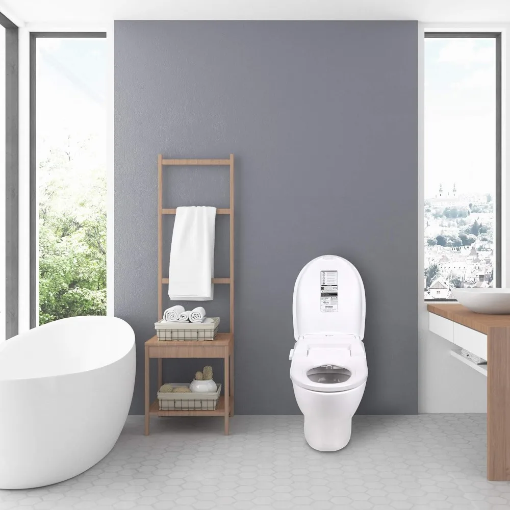 Smart Bidet ATS-500 Remote Heated Seat, Temperature Controlled Wash, Warm Air Dryer, Easy DIY Installation