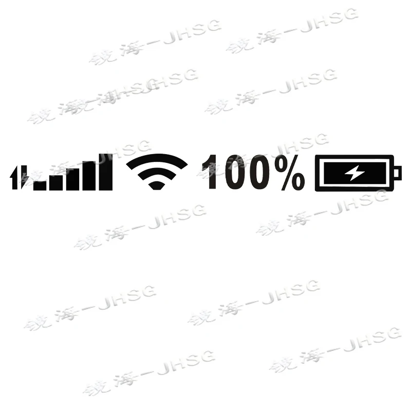 

Car Sticker with 100% Wifi Battery Level Signal, Waterproof Vinyl Reflective Sticker, Car Decoration Accessories