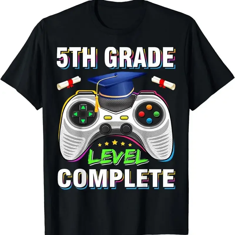 5Th Grade Level Complete Graduation Gaming Class 2024 Gamer T Shirt