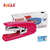 Eagle Mini Stapler,10 Sheets Capacity,With free 1000 No 10 Staples,Convenient Built-in Staple Remover,school and office supplies