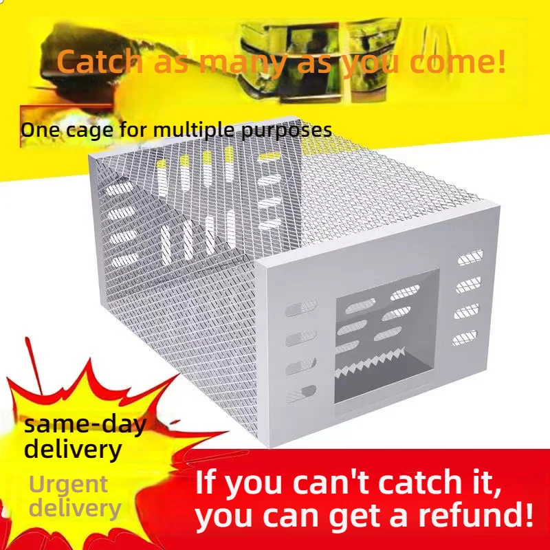 Trampa Automática para Ratas, Trampa Reutilizable para Ratones, Entrada Unidireccional Sin Escape, Atrapa Roedores para Uso en Interiores del Hogar