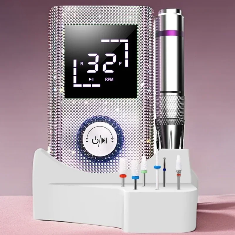 

Portable Manicure Grinder 45000RPM Electric Energy Storage Nail Drill Machine Professional Nail Removal and Polishing Machine