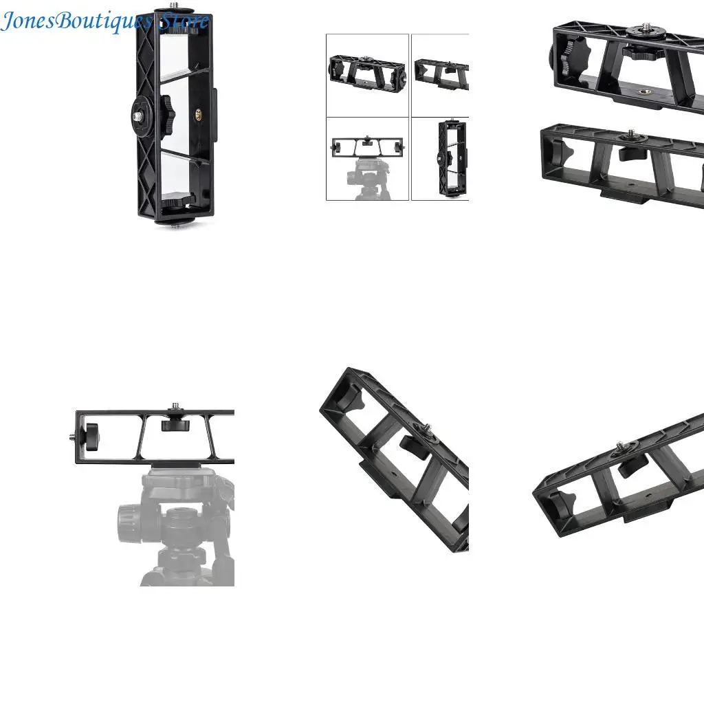 Multifunction Extension Bracket 1/4inch Screw Mount Phone Holder 3-Position W8KE