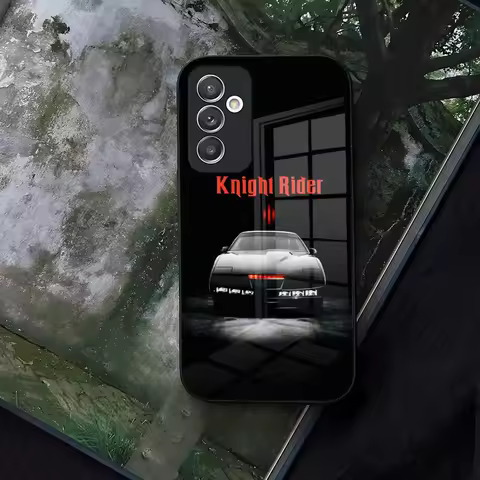 Knight Rider KITT Car Phone Case Glass for Samsung Galaxy S21 S24 S22 S20 S23 Ultra Fe Plus A16 A34 A54 A24 A52 A53 M54 Coque