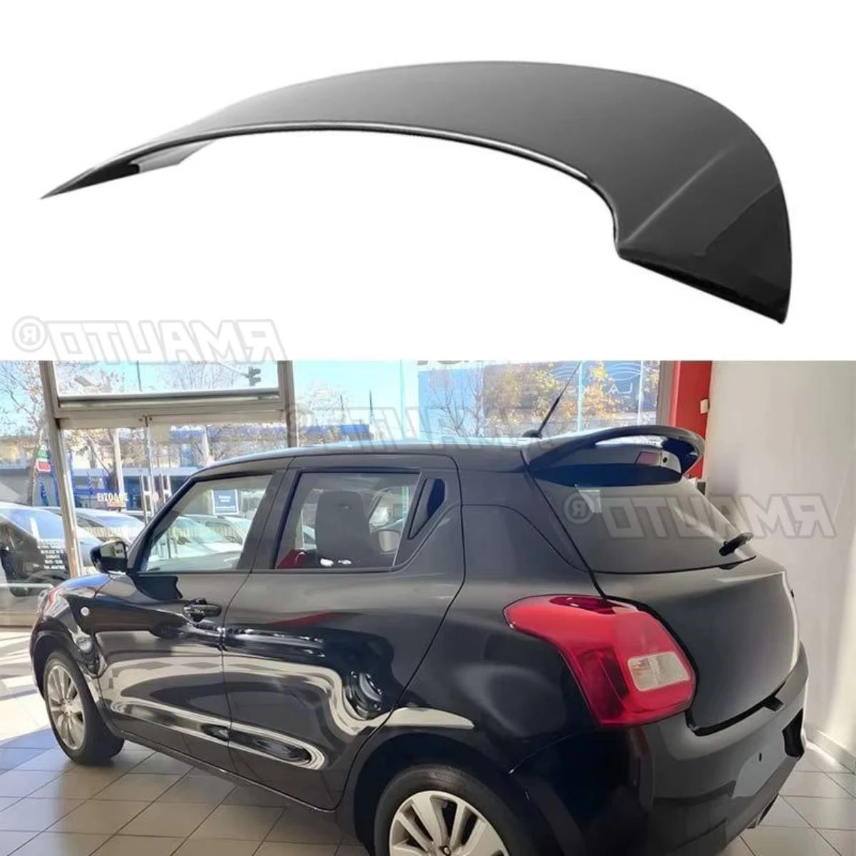 

Для Suzuki Swift 6 2018-2025 автомобильный задний спойлер на крышу, автомобильные аксессуары, автомобильный задний спойлер на крышу, модификация крыла, часть