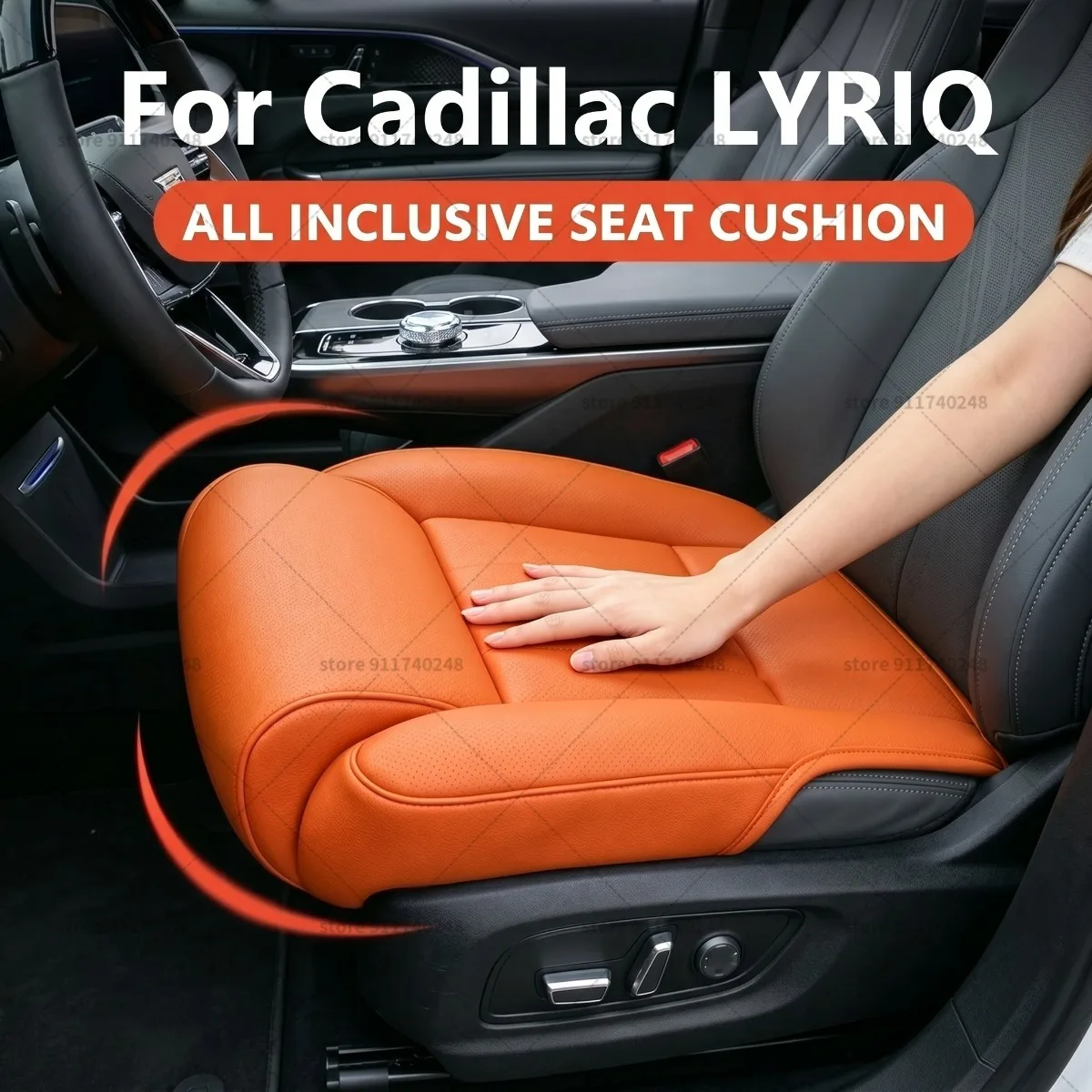 

Подушка-удлинитель для ног Cadillac LYRIQ, подушка для поддержки бедер, из пены с эффектом памяти, кожаная, аксессуар для интерьера автомобиля