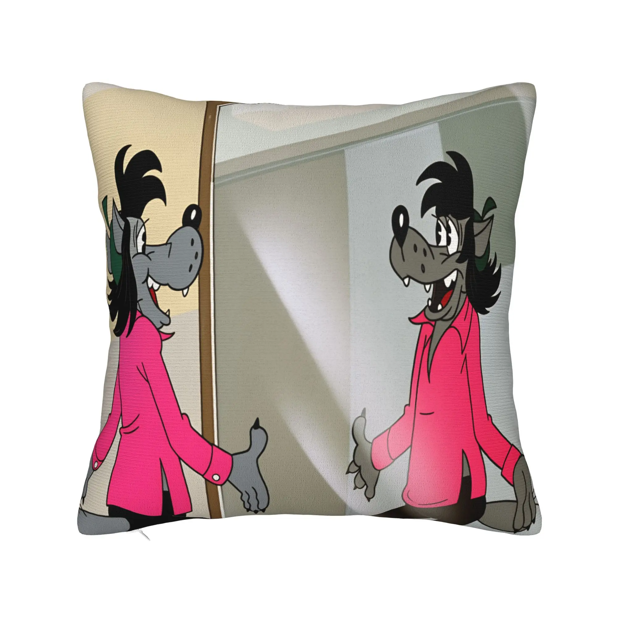 Pillow Cover Russian Anime Nu Pogodi  Funny Pillow Case For Couch Sofa Bedroom Pillowcases