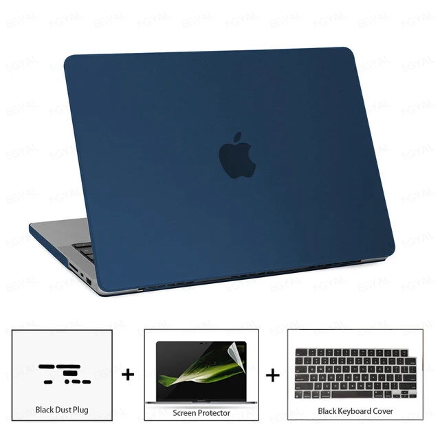 Etui na laptopa do MacBook Pro 14 2026 Model A3426, ultracienkie etui, zatyczka przeciwkurzowa, folia na ekran i osłona klawiatury M5 Max Pro 14 A3427