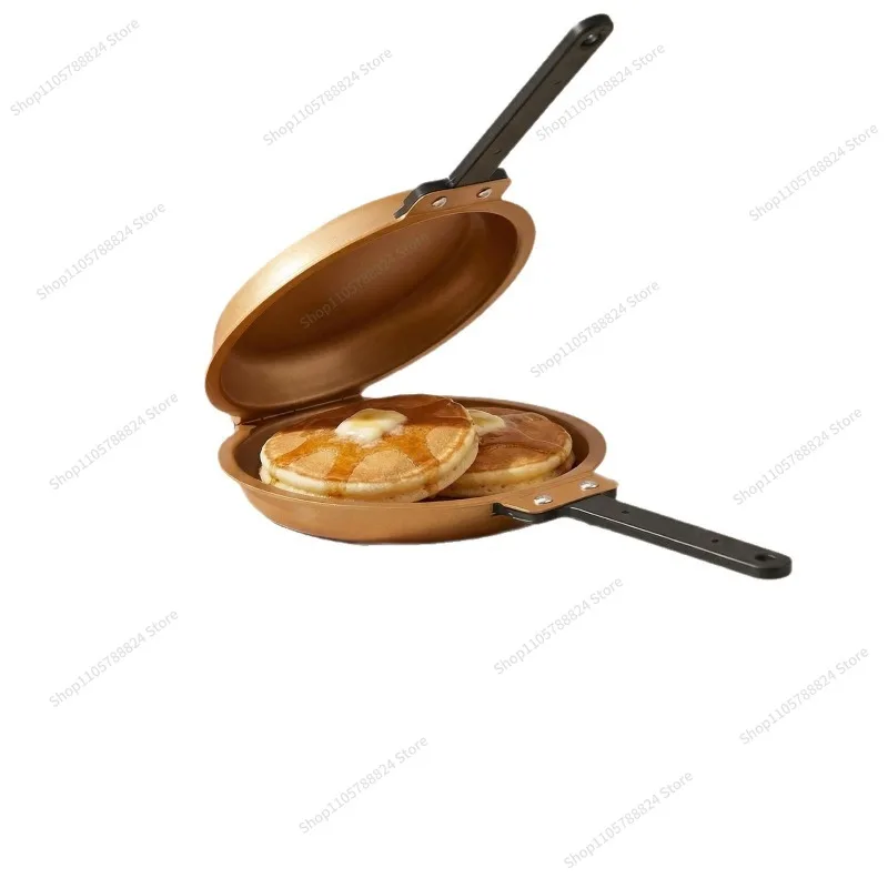 For cake double sided pan mexican folding frying pan less fumes fried eggs steak breakfast pan