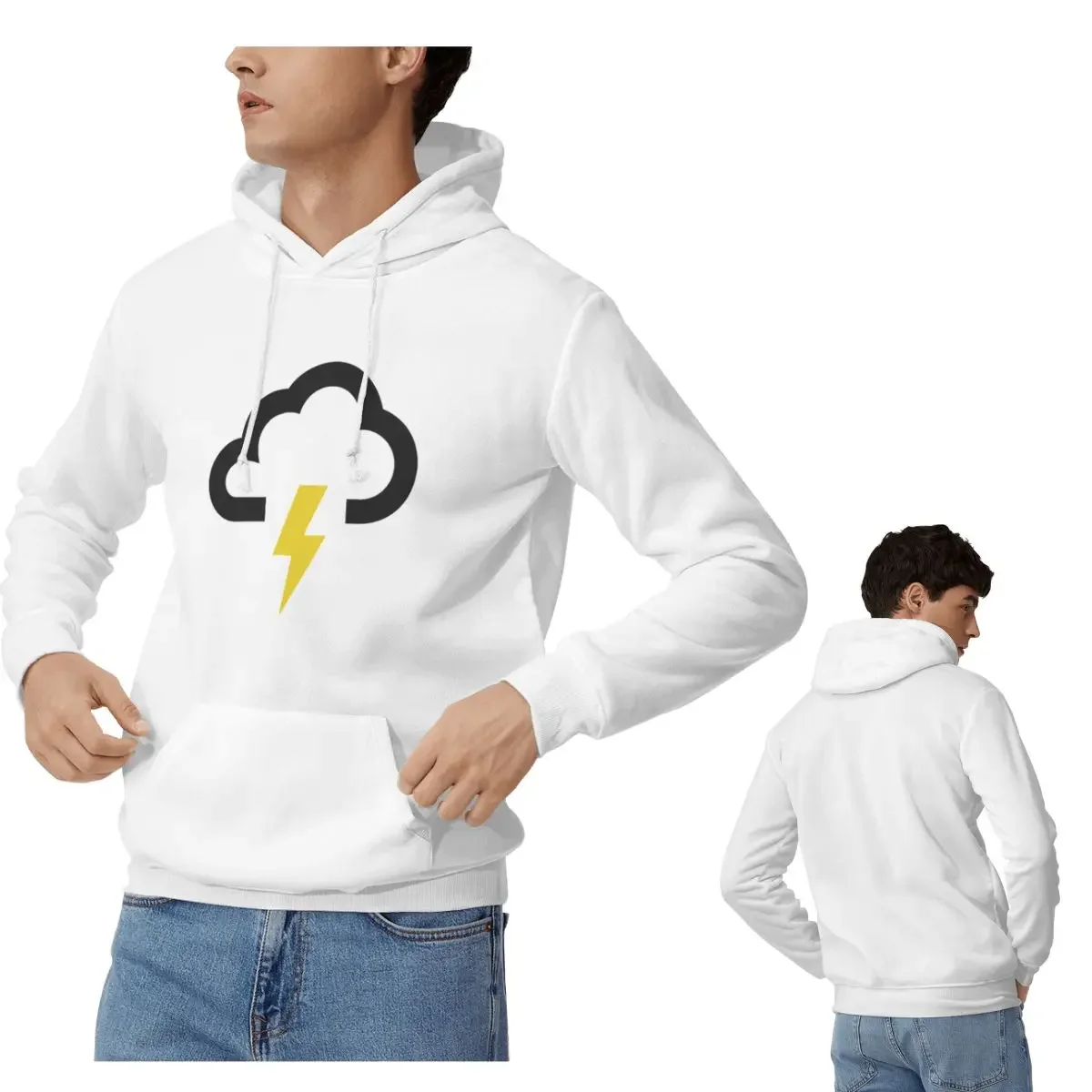 

Thunder Cloud Weather Hoodies Men Women Casual Pullover Sweatshirts Fashion Long Sleeve Streetwear Autumn Winter
