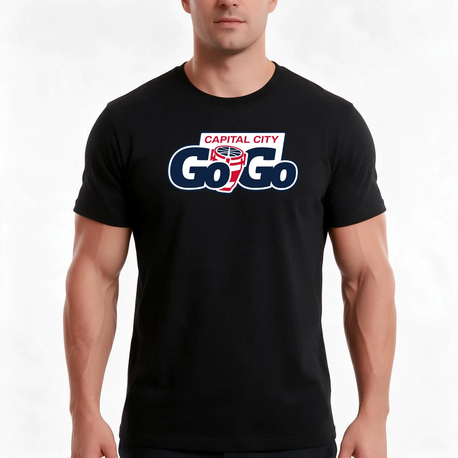 The Go-Go Capital City T-Shirt Summer Casual Cotton Tee Oversized Streetwear Tops Vintage Graphic Print Unisex Men Women