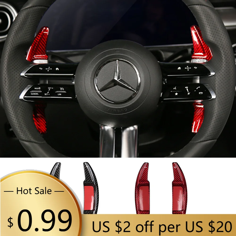 

Steering Covers For Mercedes C S Class W206 W177 Facelift AMG Line EQE CLS SL63 E53 E63S Car Steering Wheel Paddle Shifter Ext