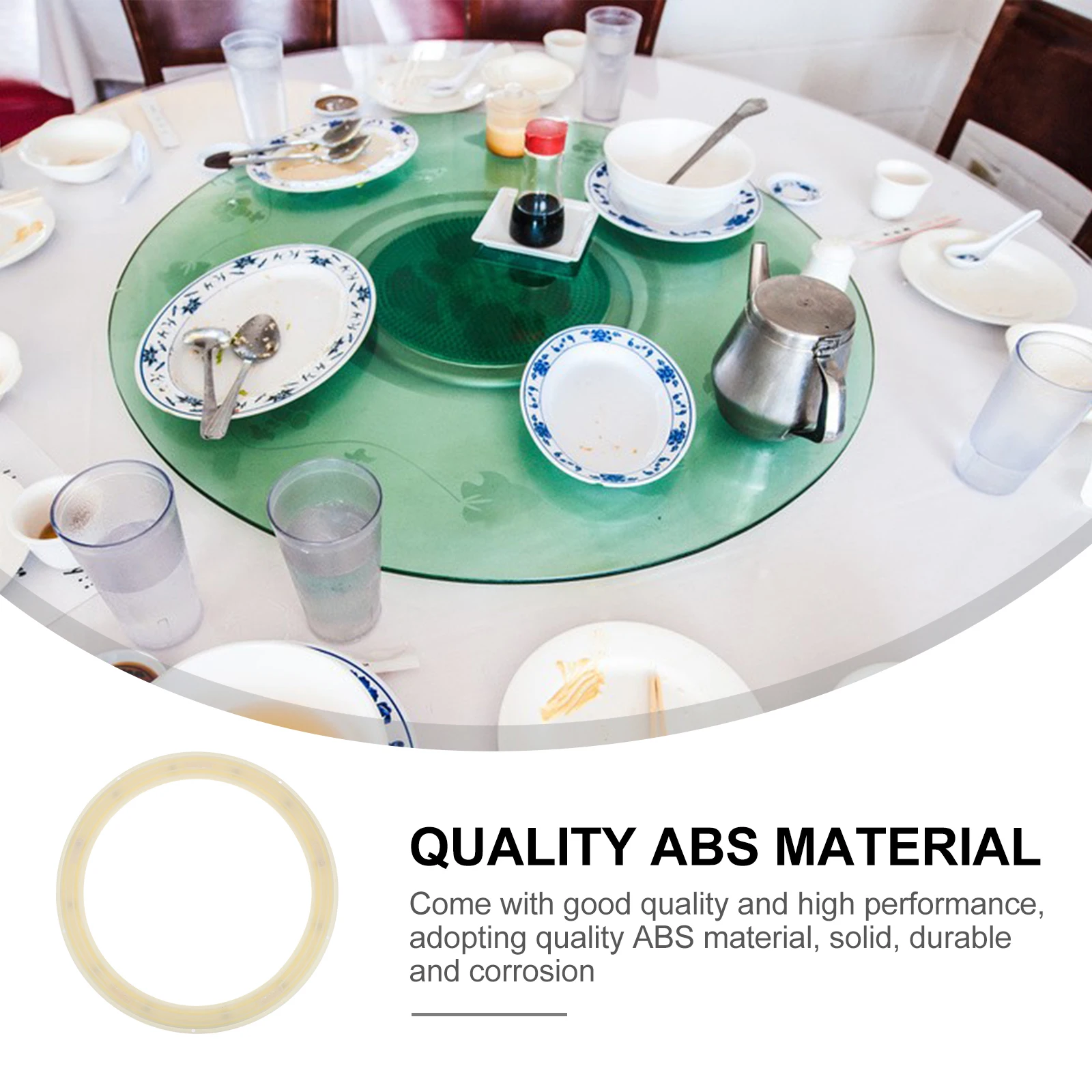 

Plastic Rotating Tool Round Table Base Turntable Plate Accessories Swivel 360 Degree Smooth Quiet Rotation ABS Storage