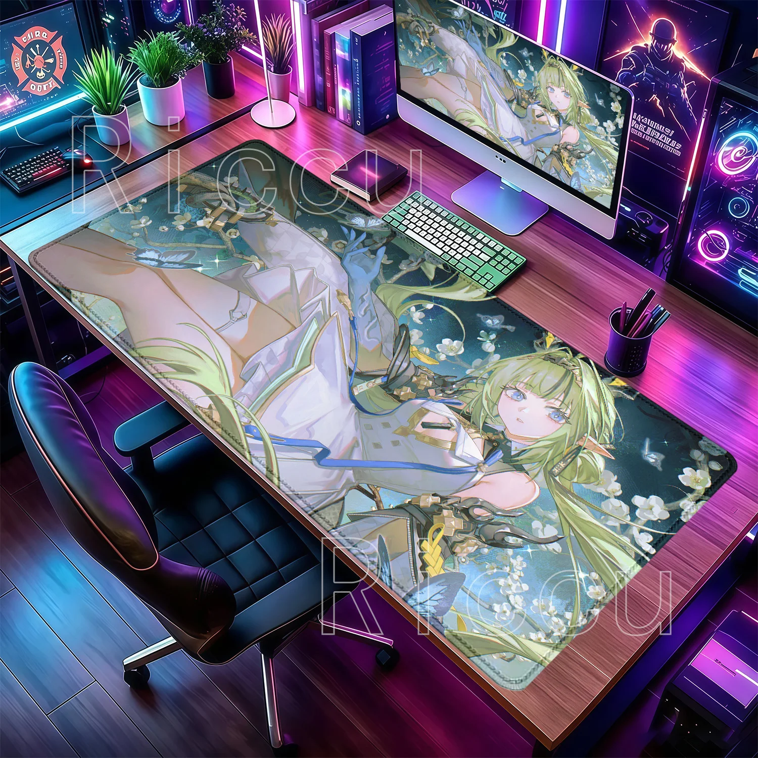 Arknights Endfield Mousepad Yvonne Typhoeus Rossi Mi Fu PC Gaming HD Printing Mouse Pad Non-slip Base Office Anime Girl Desk Mat