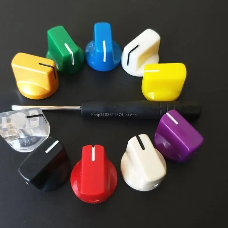  10Pcs Plastic Guitar Effect Pedal Knobs Guitar Potentiometer Control Knobs
