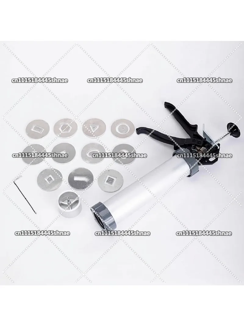 Clay Extruder for Pottery - Manual Clay Gun with 11 Pattern Discs, Large Size Clay Press Tool for DIY Craft & Ceramic Art