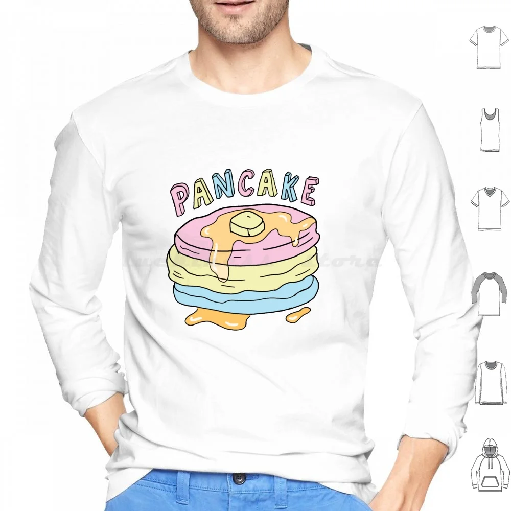 Pansexual Pancake Hoodies Long Sleeve Pansexual Pancake Pansexual Pride Pan Pride Pansexual Flag Kawaii Discreet Pride