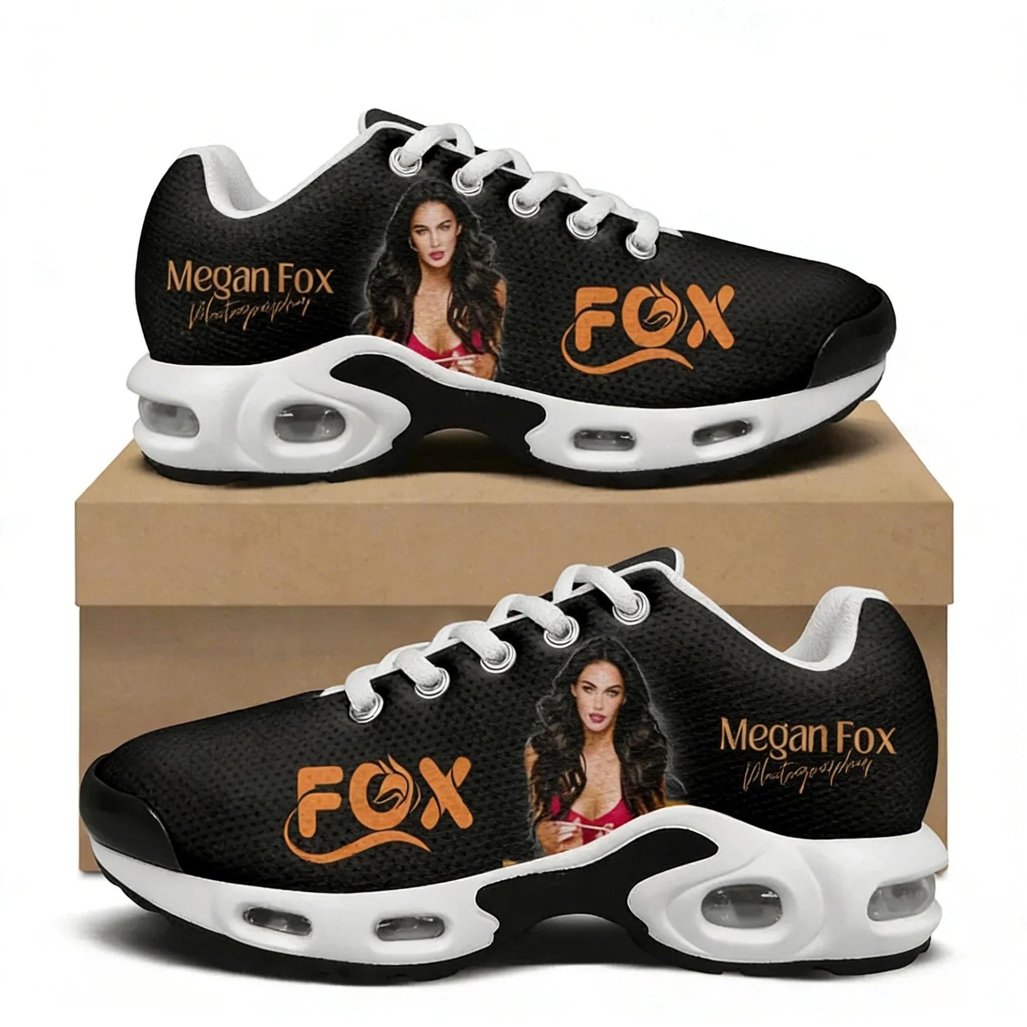 

Кроссовки Megan Fox Actor Singer Air Cushion для мужчин и женщин, легкие спортивные кроссовки для походов, альпинизма, повседневной носки, индивидуальный дизайн.