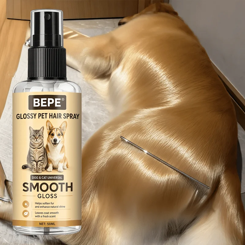 Instant Silky Pet Conditioner Spray 50ML, Deep Nourishing, Smooth & Shiny, Fewer Flyaways, No Tangles, Gentle Daily Care, Fluffy