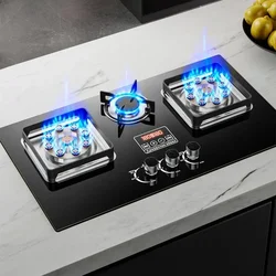 Gas Stove Household Liquefied Gas Embedded Natural Gas Fierce Fire 3 Dual-Use Stoves Table Kitchen Hob