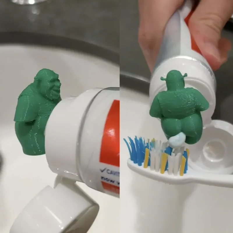 Shrek pooping toothpaste topper for Kids and Adults Toothpaste Topper Toothpaste Squeezer Bathroom Accessories