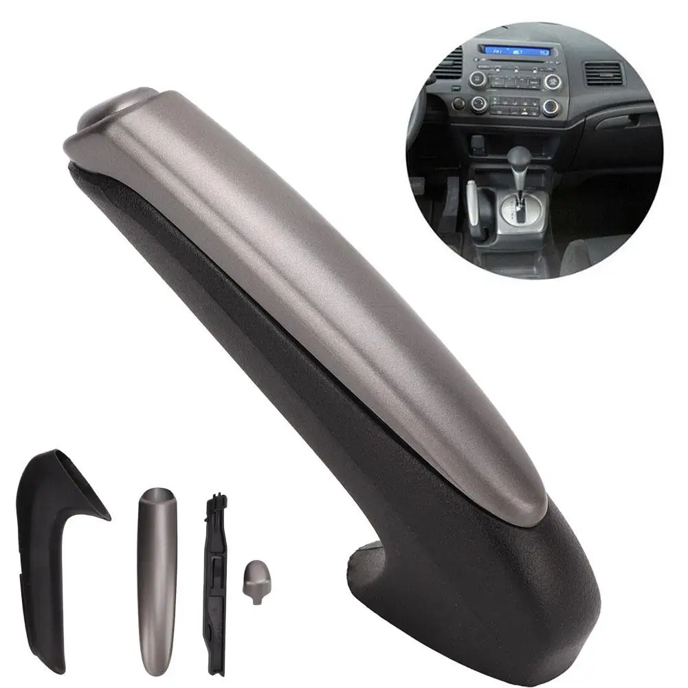 Brake Handle Gear Shift Knob Cover For Honda Civic 2006-2011 Left Hand Drive Accessories Replace 47115-SNA-A82ZA 54130-SNA- U8K7