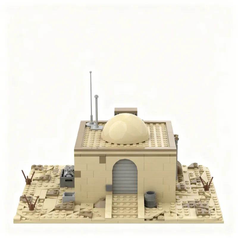 

332pcs MOC Star Battle Tatooine House 5 Updated Model Building Blocks Christmas Gifts Architecture Creative Toys Idea Education
