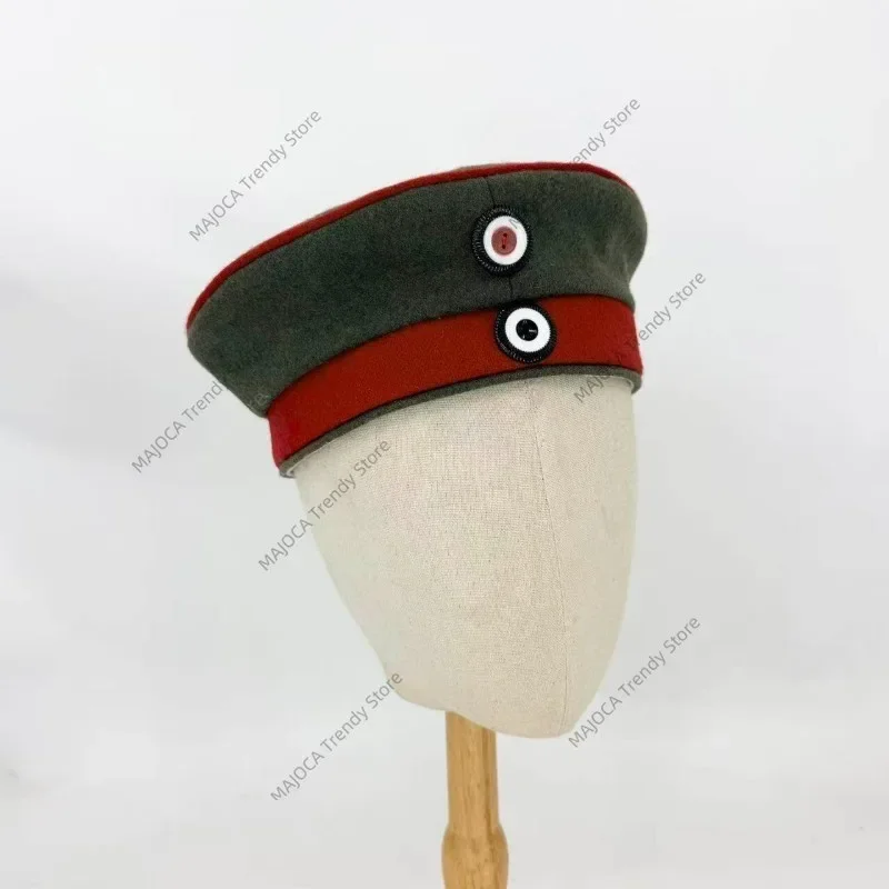 WWI German Prussian M1910 Field Cap Crutcher Hat Imperial German Army EM Field Mutze Wool Hat Repro Militar Collectibles