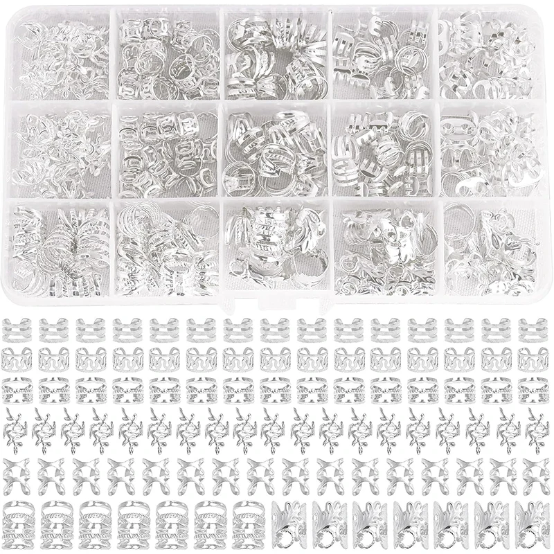210pcs Gold Silver Color Dread - Jewelry Making For Adults ulasan dan harga