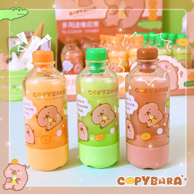 kawaii school useful accessories Office supplies school stationery supplies cute things capybara eraser Aesthetic stationery