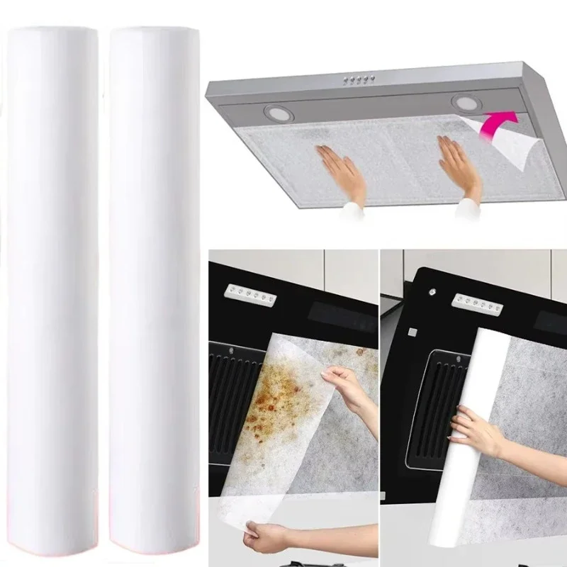 Kitchen Range Hood Anti-oil Filter Segmented Non-woven Oil-absorbing Sticker Disposable Thickened Oil Fume Filter Membrane