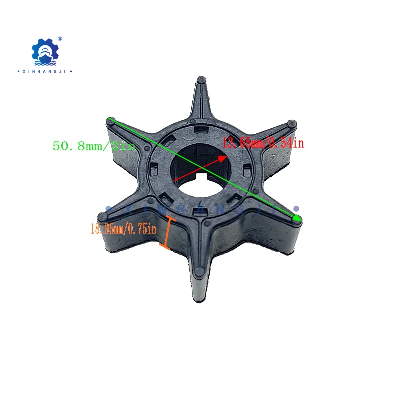 

6L2-44352-00 Крыльчатка водяного насоса для подвесного мотора Yamaha, 2-тактный, 20/25 л.с., 4-тактный, 20/25 л.с., 18-3065, 500384 , 9-45613,6L2-44352