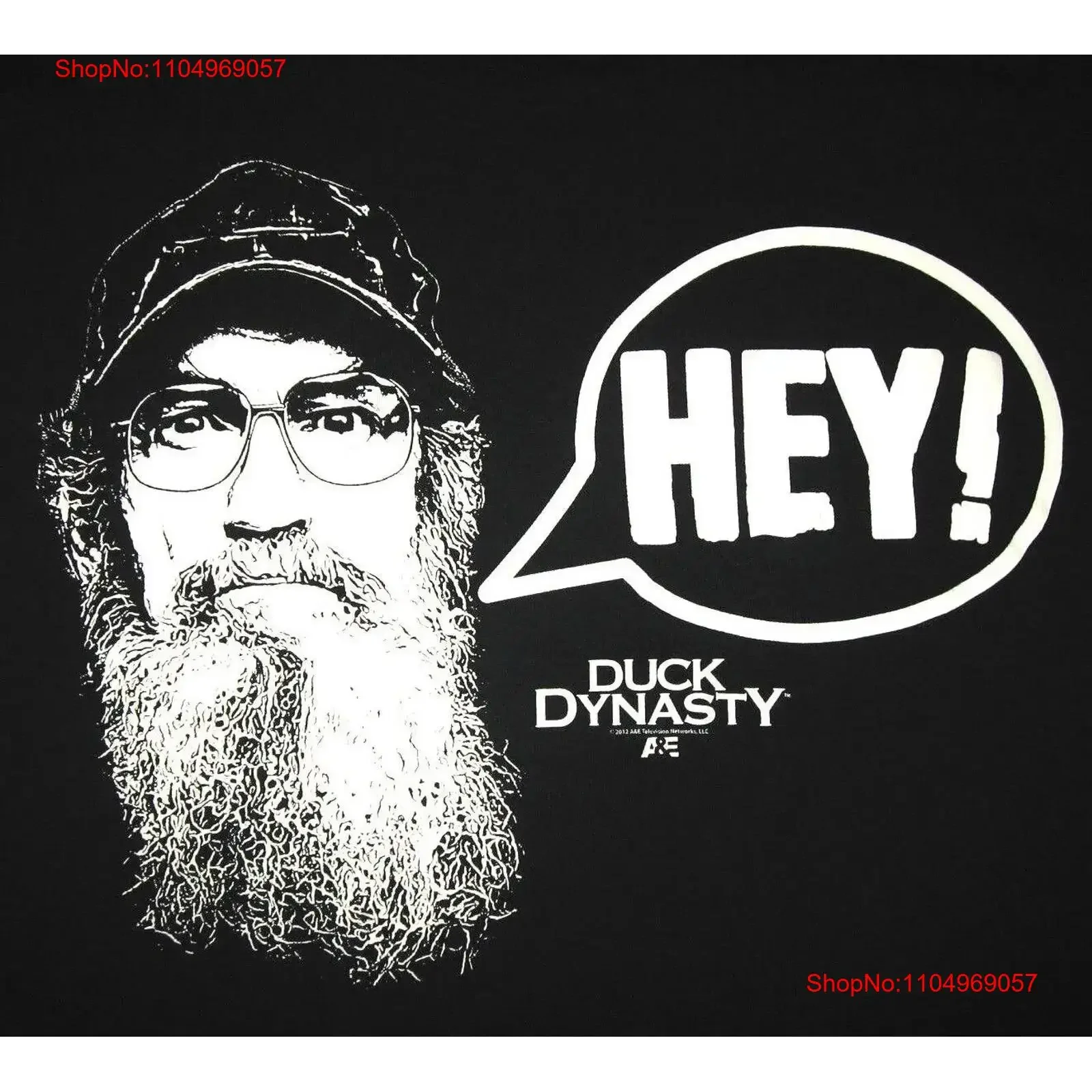 

DUCK DYNASTY T Shirt Men's Size LARGE Black HEY vintage Washed Breathable Versatile Stretched homme Comfortable