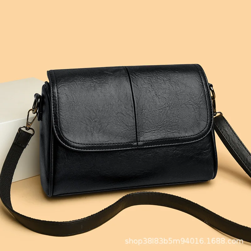 

2025 Premium Soft Leather Crossbody Bag - Stylish Square Shoulder Purse for Women, Fashionable Pillow Bag with Large Capacity
