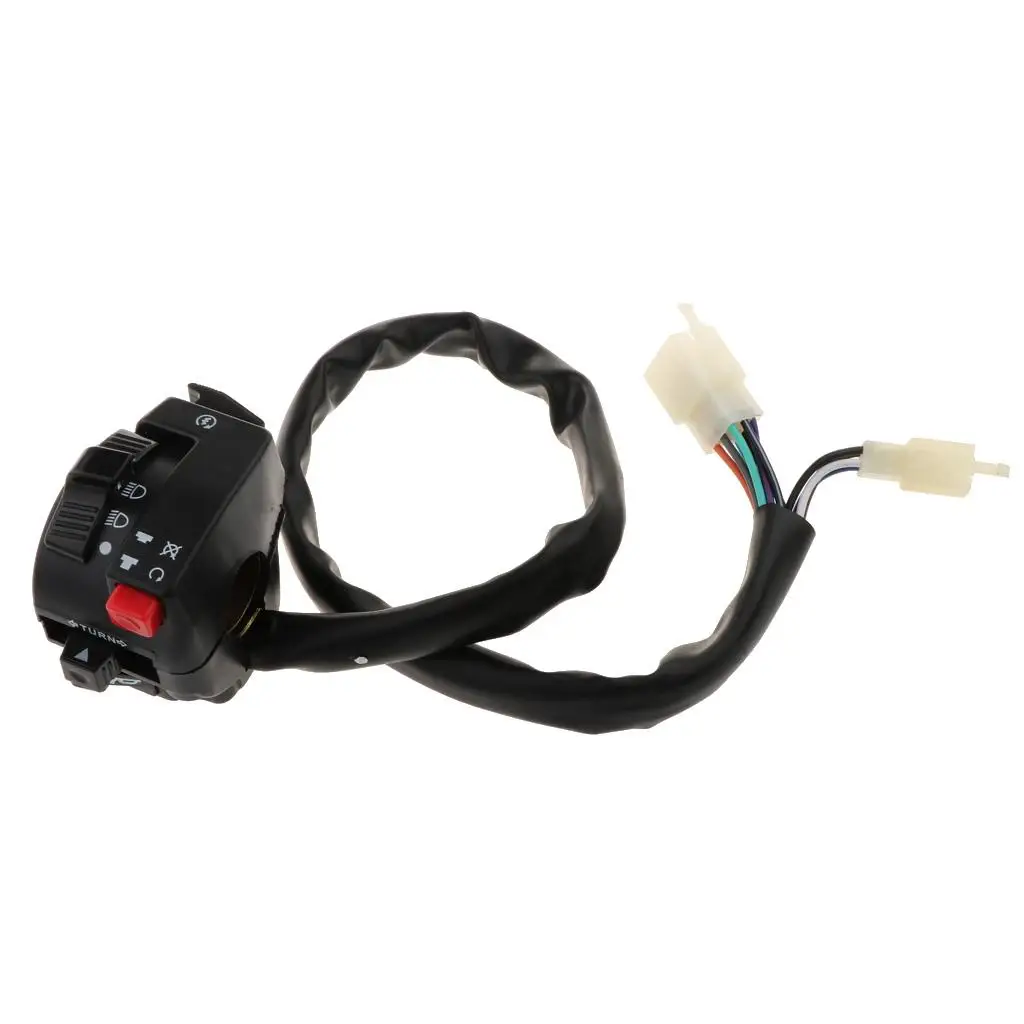 3 Function Left Handlebar Switch Assembly Multi Control Unit Switch Button for 22mm Motorcycle ATV 50 70 125cc Quad Dirt Bike