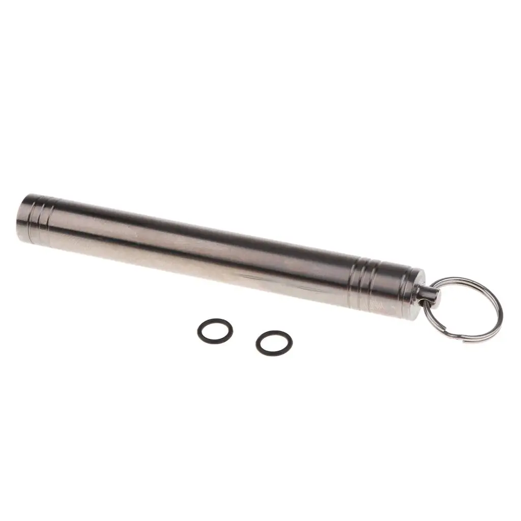 Mini Titanium Utility Toothpick Case Waterproof Ear Pick Storage Box for Camping Pack Travel Picnic Portable Kit