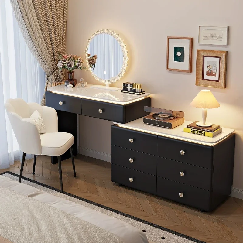 # Shelving Double Dressing Tables Upholstered Partitions Workbench Corner Makeup Vanity Open Coffee Schminktisch Home Funiture