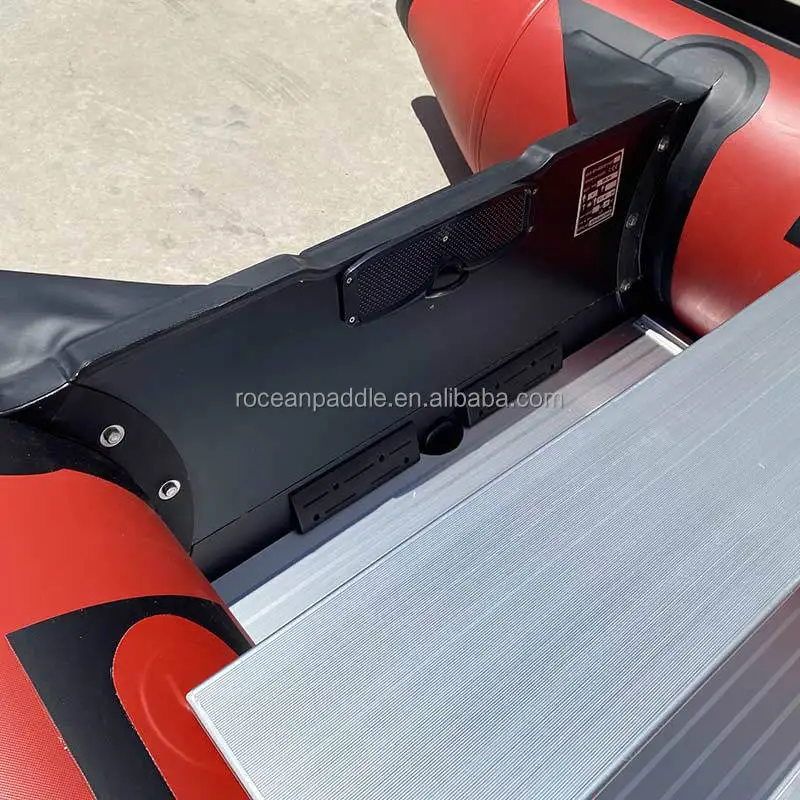 Perahu Sport Tiup Berbahan Aluminium 2025 CE 5 6 Orang 3.6m 3.8m Dengan Mesin Luar