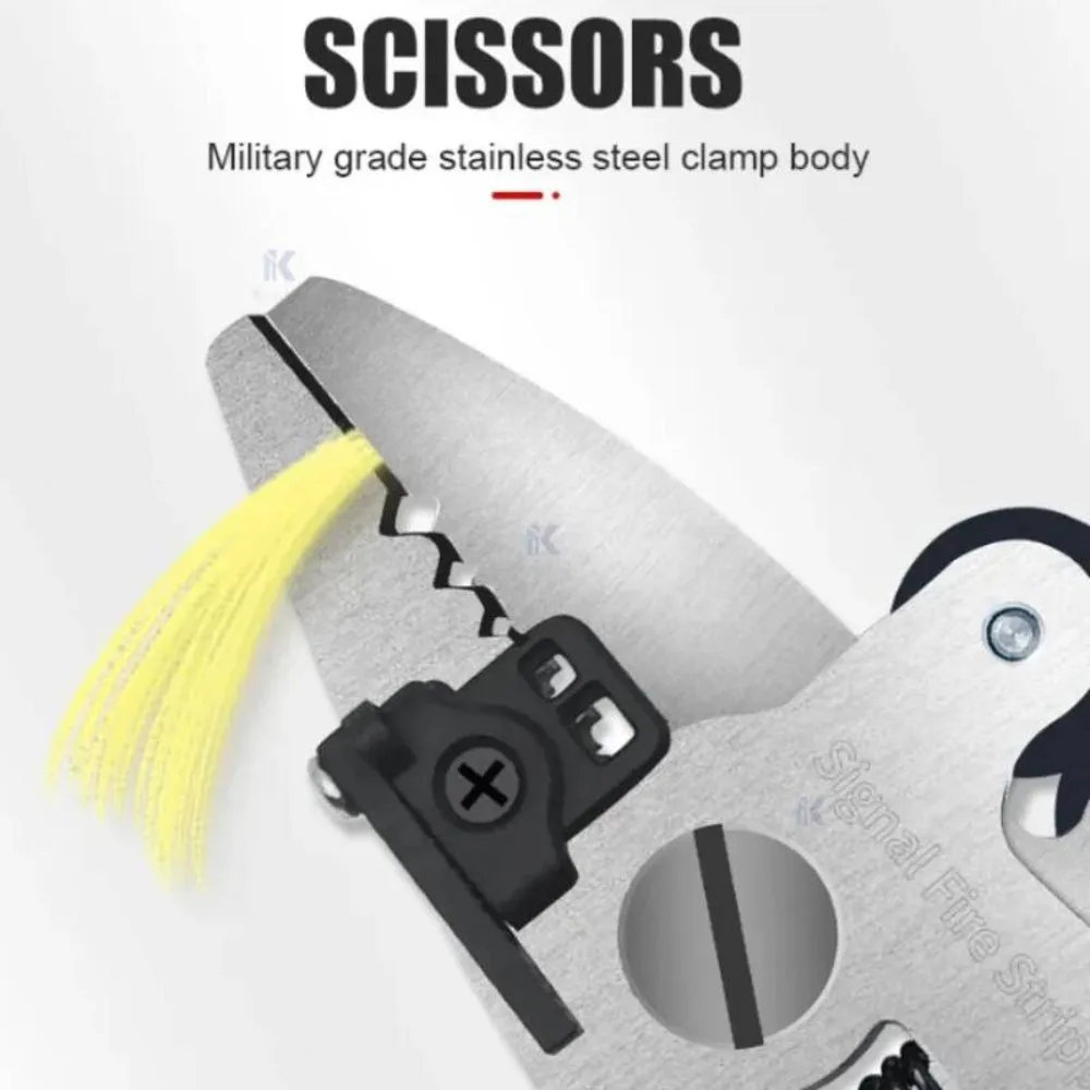 Signalfire ZSQ-09 9-in-1 Multifunctional Fiber Optic Stripper Miller Scissors Wire Pliers
