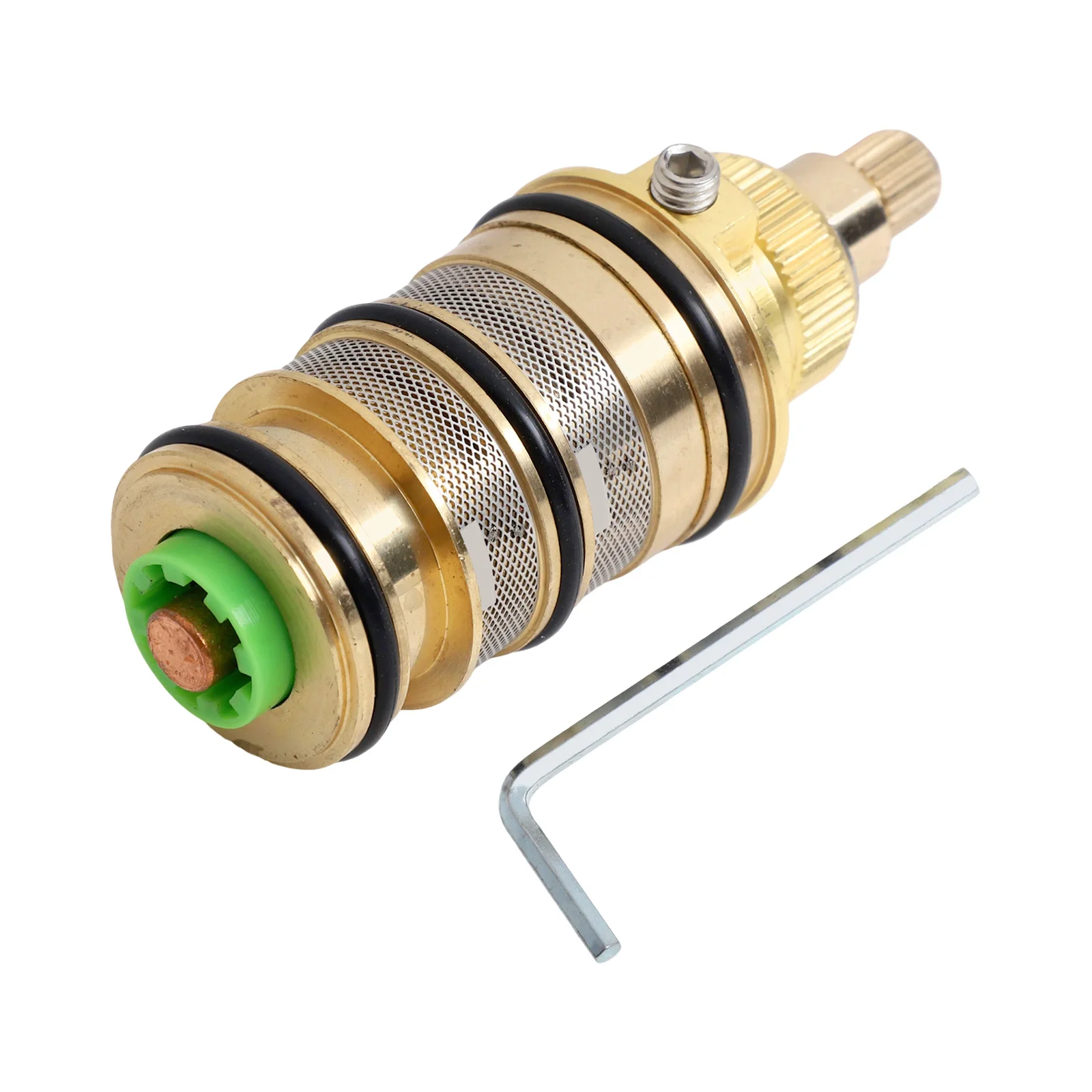 

Valves Thermostatic Spool Repair Kit Thermostat Cartridge Valve Core Brass Replacement H5 Alloy Plastic Plumbing