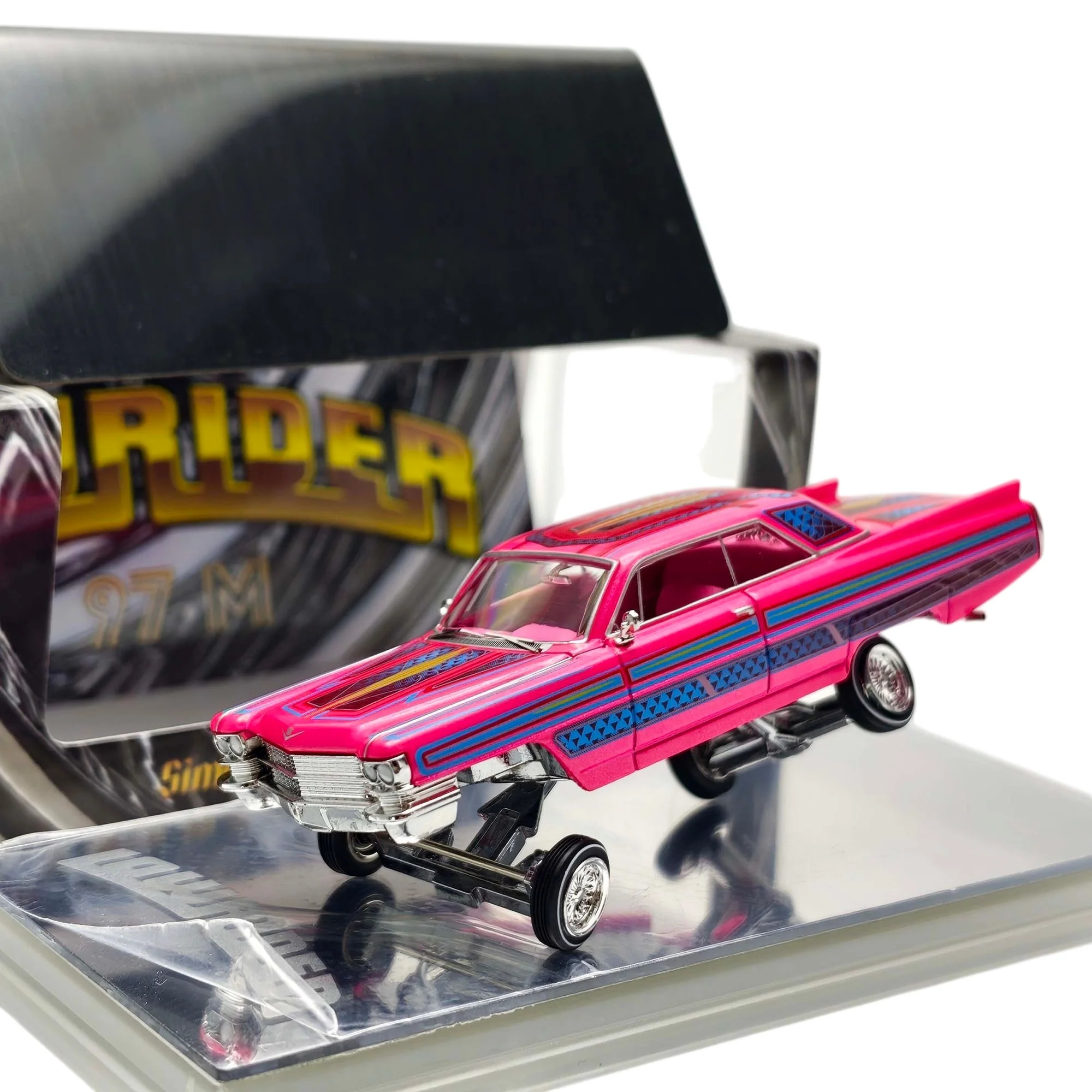 97M 1:64 1964 Cadillac Coupe DeVille Jumping Car Alloy Car Model