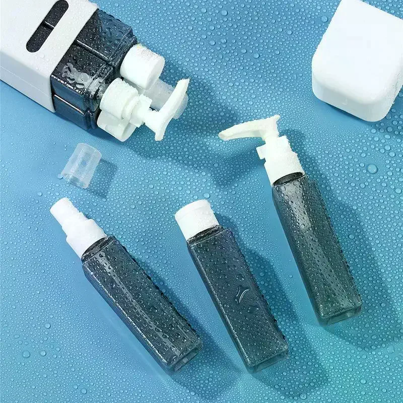 

4 In 1 60ml Travel Bottle Set Refillable Combination Shampoo Shower Gel Hand Wash Lotion Split Empty Bottle Travel Kit Accessory