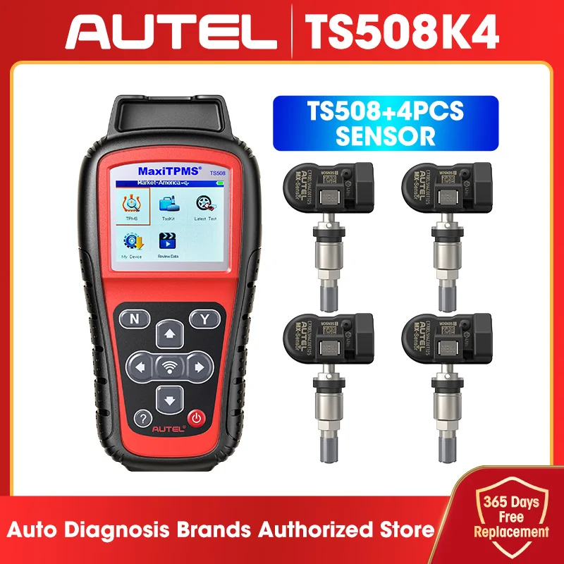 

Autel MaxiTPMS TS508K4 TPMS Diagnostic Tools Sensors​ Tire Pressure Monitor Programming Professional Automotive Scanner