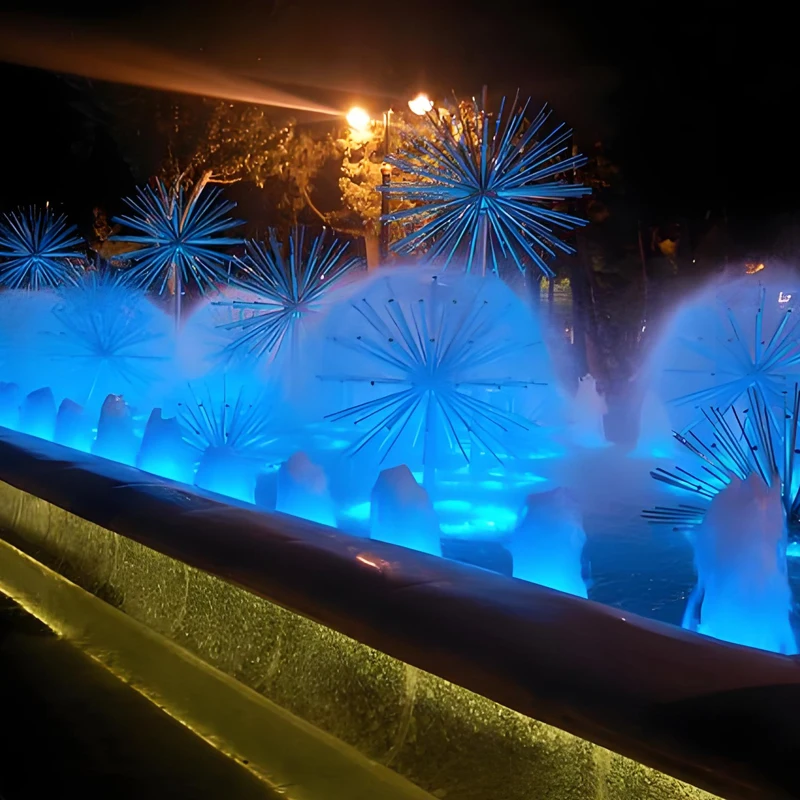 Outdoor Garden Fountain Flowers Light Decorative Full Set Factory Price Design Type for Home Garden Pool