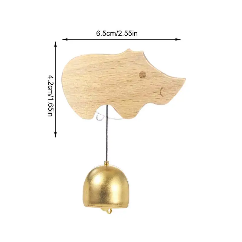 Wooden Door Bells For Homes Animals Shaped Delightful Door Chime Opening Door Chime Decorative Door Bell Bells Suction Cup For